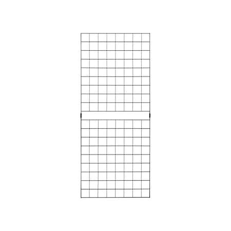 Econoco 2'x5' Black Portable Grid Panel, Pack Of 3 B2X5